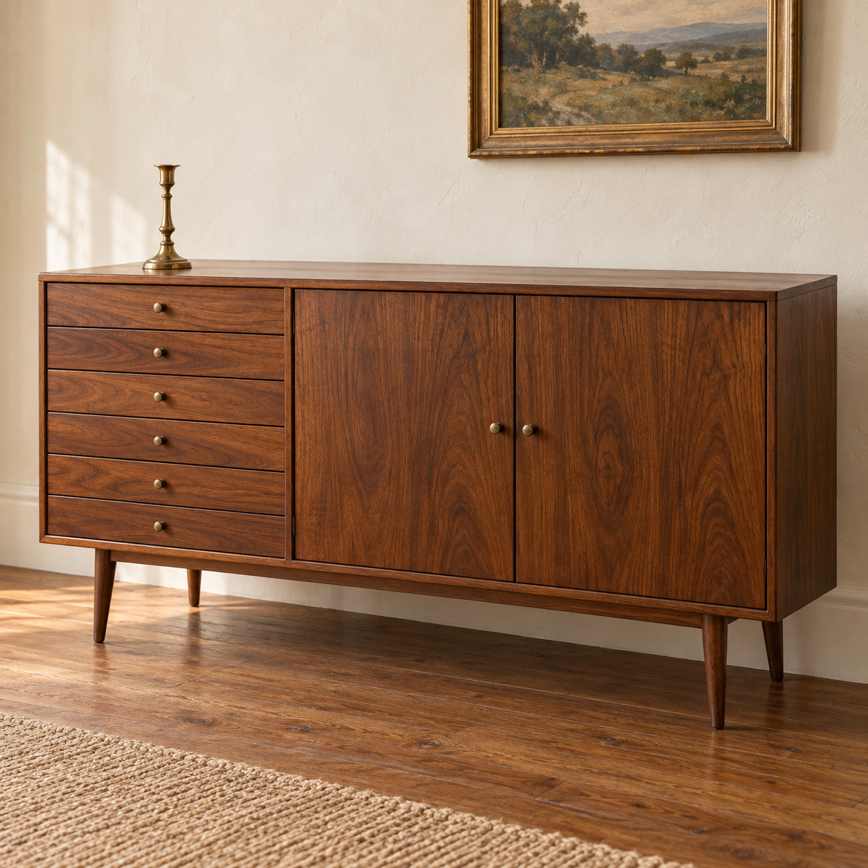Mid-Century Walnut Sideboard